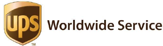 Logo des Versanddienstleisters UPS. Logo des Versanddienstleisters UPS.